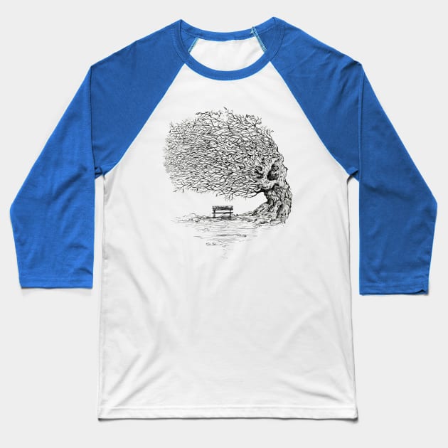 Dead tree Baseball T-Shirt by Ottyag